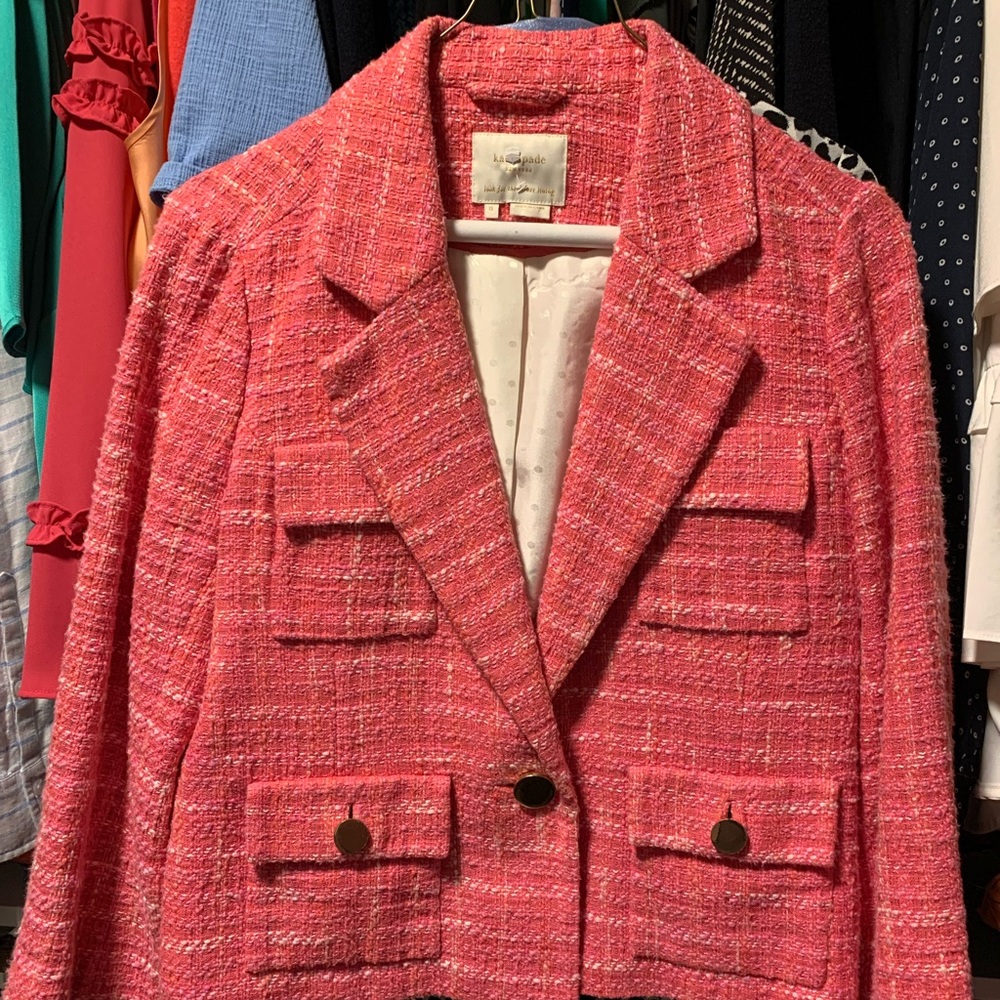 Legally Blonde! Kate Spade Pink Blazer - Size 8. So cute.